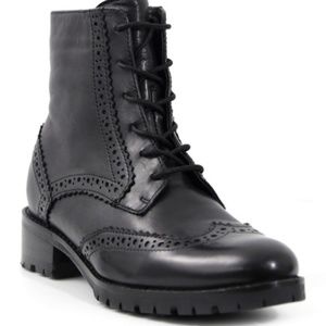 NEW Catherine Malandrino Wingtip Black Boots